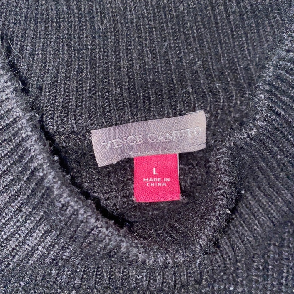 Vince Camuto Sweater Black Large - Picture 4 of 6